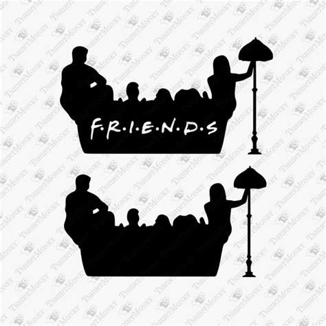 Friends Font Svg Friends Tv Show Svg Silhouette Dxf Cricut