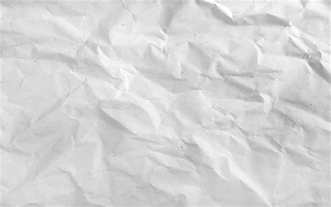 Download Wallpapers Crumpled Paper Texture White Crumpled Paper