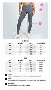 Size Chart Bottoms Activewear Nobadaddiction