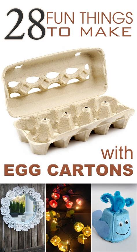 25 Fun Things To Make With Egg Cartons Kinderbasteleien Basteln Mit