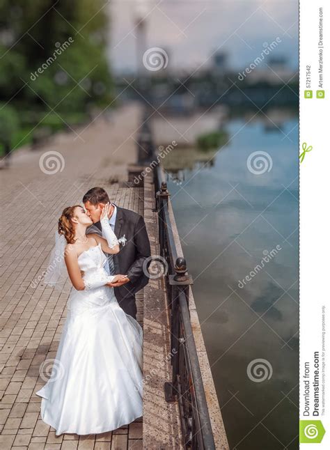 Romantic Wedding Couple Stock Photo Image 57217542