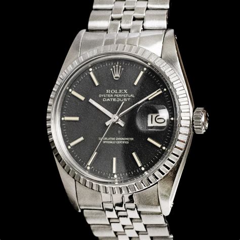 Rolex Datejust 1603 Grainy Black Dial Amsterdam Vintage Watches