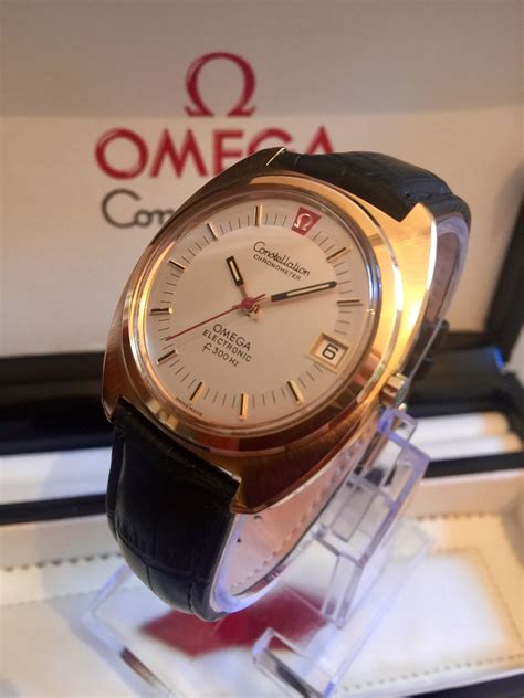 Omega Mens Constellation Chronometer Gold Quartz F300hz Watch Omega
