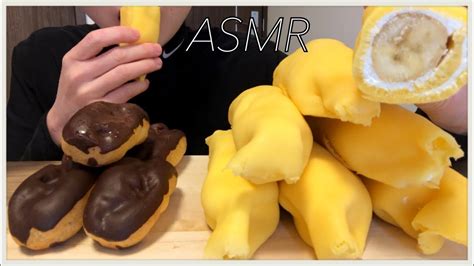 Asmr プチエクレア まるでバナナ （咀嚼音 Eating Sounds） Youtube