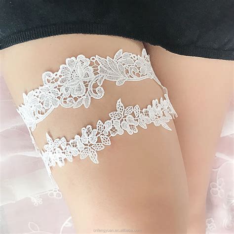 Fy Fashion 2pcsset Wedding Garters Lace Embroidery Floral Sexy Garters