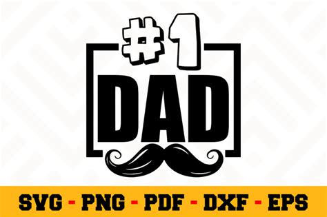 #1 Dad SVG, Fathers Day SVG Cut File n084 By SvgArtsy | TheHungryJPEG.com