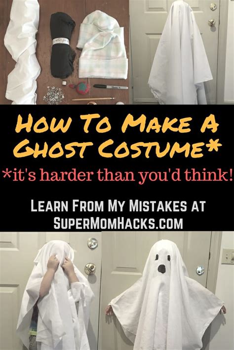 How To Make A Ghost Costume Its Harder Than Youd Think Super Mom