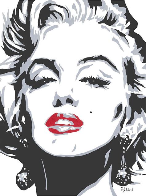 Voir plus d'idées sur le thème dessin, art marilyn monroe, peinture marilyn monroe. portrait célèbres peintures en noir et blanc - Marilyn ...