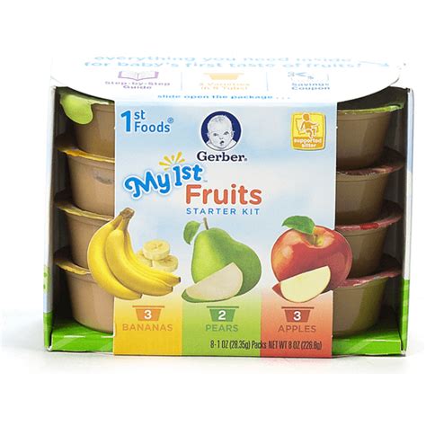 Gerber 1st Foods My 1st Fruits Starter Kit Baby Food And Snacks