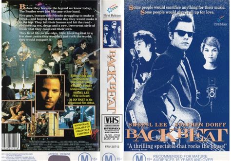 Backbeat On First Release Home Entertainment Australia Vhs