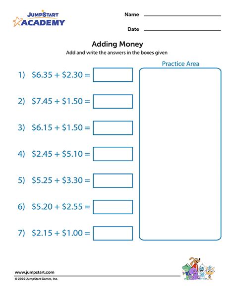 5th grade mental math quizzes. Adding Money View - Free Printable 5th Grade Math ...