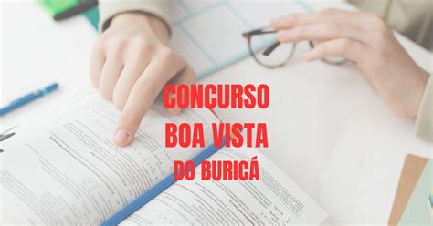 Concurso Boa Vista Do Burica