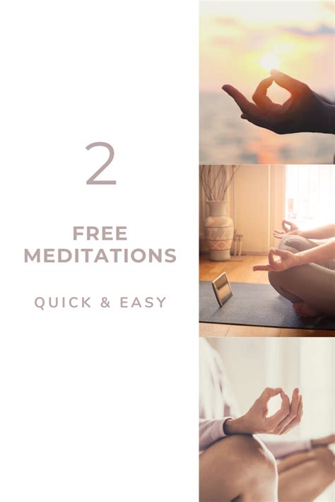 Quick And Easy Meditations For Beginners Or Those On The Go Meditation