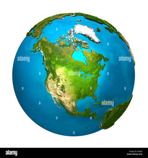 Blue Earth Globe North Pole Hi Res Stock Photography And Images Alamy
