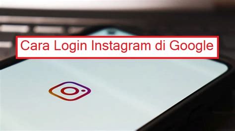 login instagram di google
