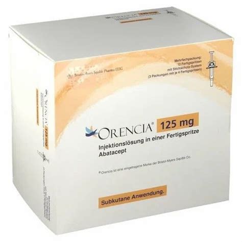 Plastic Orencia 125 Mgml Prefilled Syringe 22g Box Pack At Rs 31200