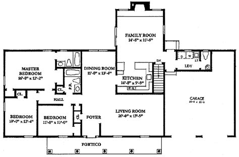Traditional Style House Plan - 3 Beds 3 Baths 1650 Sq/Ft ...
