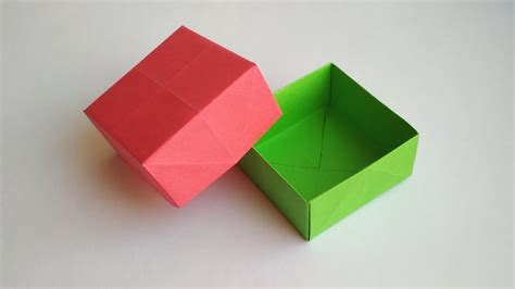 Как сделать коробочку из бумаги своими руками. Оригами коробка с ...