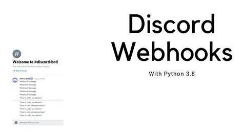 How To Create A Discord Webhook With Python Youtube