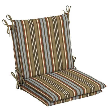 We supply all of sunbrella's fabrics! Hampton Bay 20 x 37 Southwest Toffee Stripe Outdoor Dining ...
