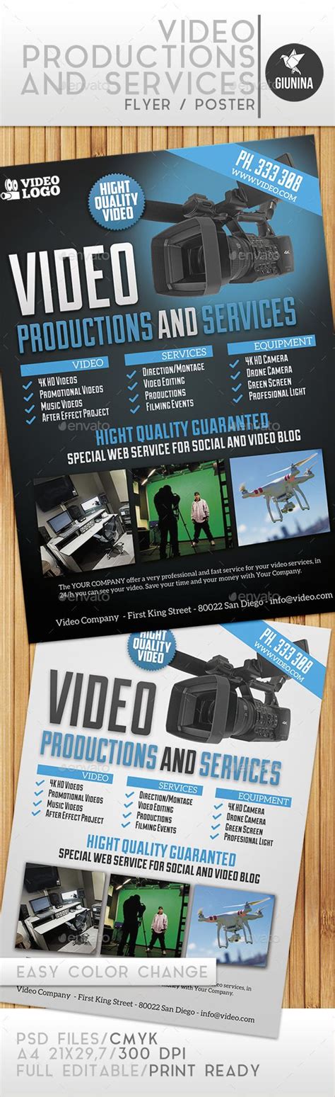 Video Production And Services Flyerposter Flyer Video Services