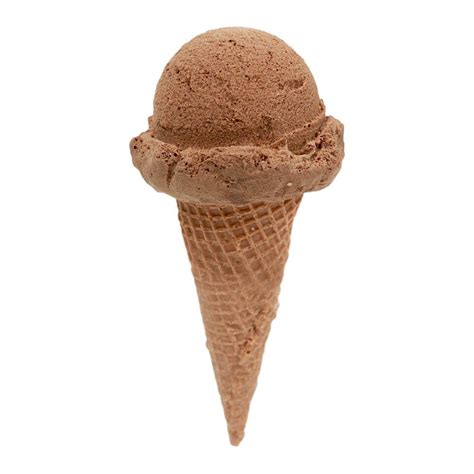Single Scoop Chocolate Ice Cream On Sugar Cone Chocolate Ice Cream Cone Chocolate Ice Cream