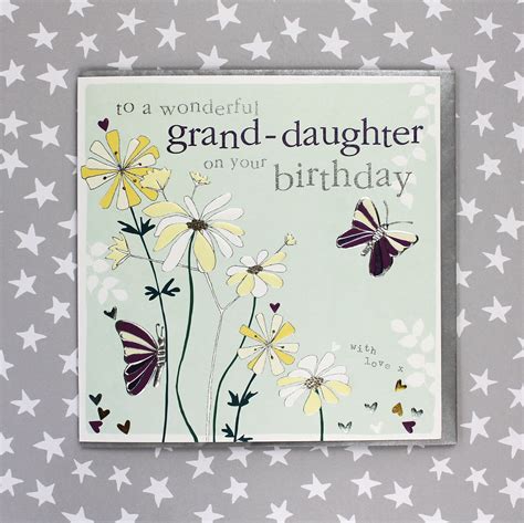 Granddaughter Birthday Card Etsy Uk