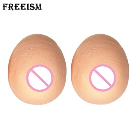 Huge Artificial Silicone Breast Forms Fake Boobs Pads Breastplate Tits For Transgender