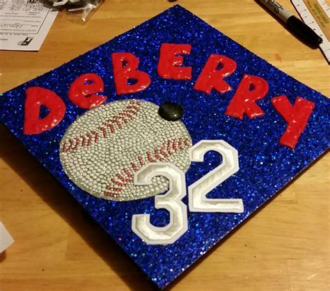 Graduation Cap For Baseball Players Diys Pinterest Cap Grad Cap