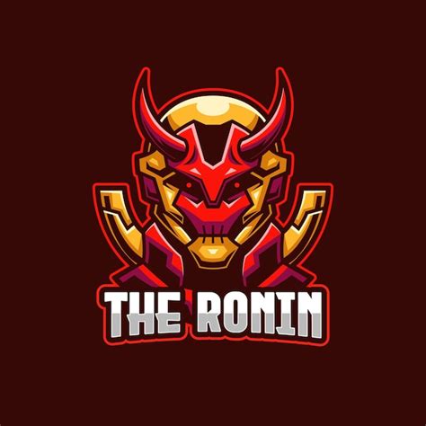 le modèle de logo ronin esports vecteur premium