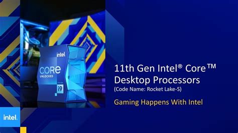 Intel Anuncia Los Precios Y Especificaciones De Los Intel Core De 11ª