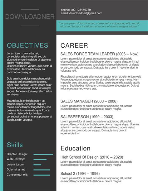 Fully Editable Modern Resume And Cv Templates In Ms Word