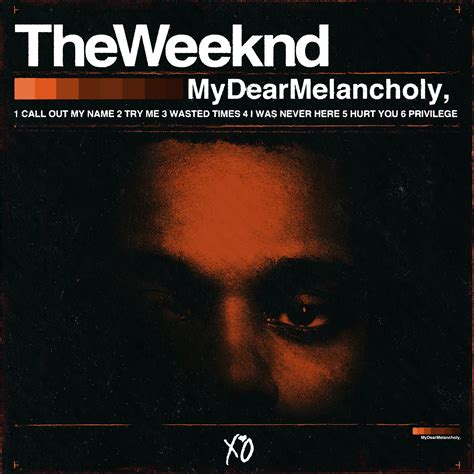 The Weeknd My Dear Melancholy Rfreshalbumart