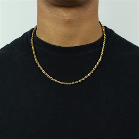 4mm Rope Chain In Gold Jewlz Express