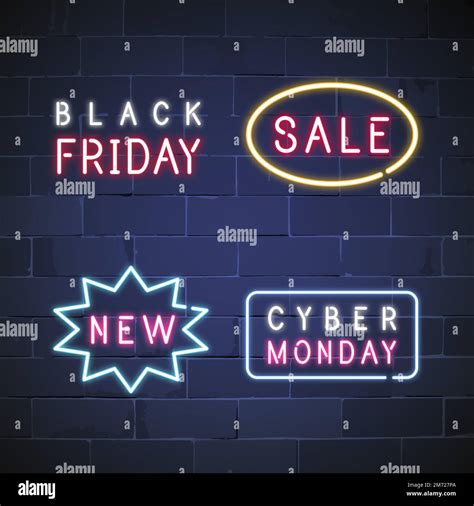 Neon Signs Stock Vector Images Alamy