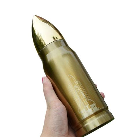 This Look Like A Giant Bullet But It Is A Vacuum Cup Make By Stainless