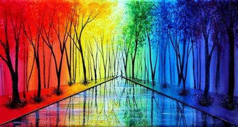 Into The Rainbow Annmariebone Art Rainbow Painting Painting Rainbow Art