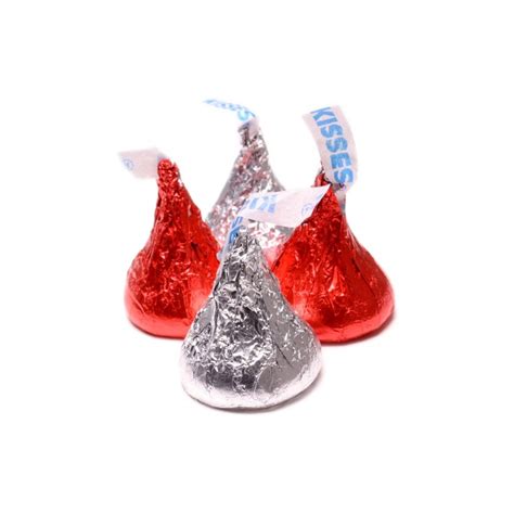 Red And Silver Hershey Kisses