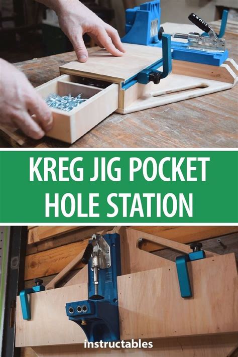 Diy Kreg Jig Pocket Hole Station Advanced Woodworking Plans Pocket