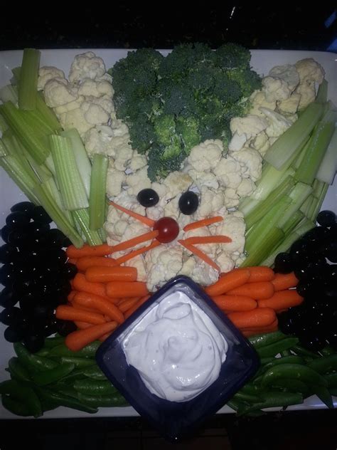 Bunny Veggie Tray Easter Recipes Easter Fun Easter Goodies
