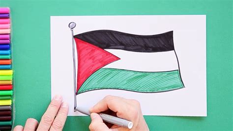 How To Draw Palestine Flag