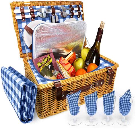 特別価格classic Wine And Cheese Picnic Basket Set Romantic Bas好評販売中 販売での到着 好評 フルール 店 Bf