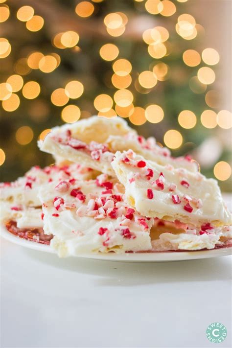 White chocolate candy bars are a lovely combination of melted white chocolate, dried fruits, orange juice and zest, and chopped nuts. White Chocolate Christmas Peppermint Bark Recipe | Just A ...