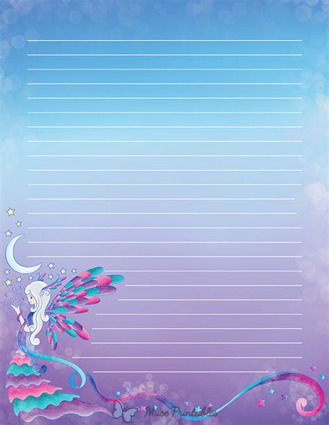 Printable Elegant Fairy Stationery