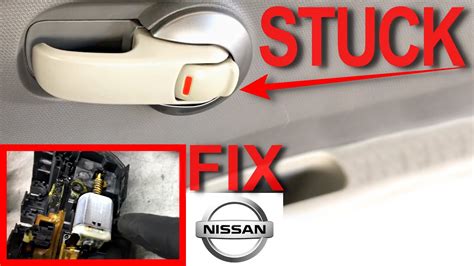 Nissan Door Lock Actuator Motor Free Fix Stuck Door Lock Easy Repair