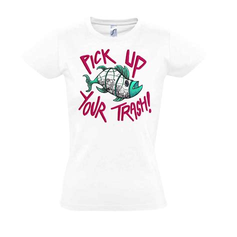 Pick Up Your Trash Sustainable Organic T Shirt Beach Bums Clothing