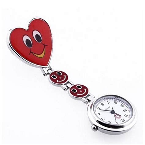 Attractive New Arrival 1pc Fashion Red Heart Nurse Pocket Watches