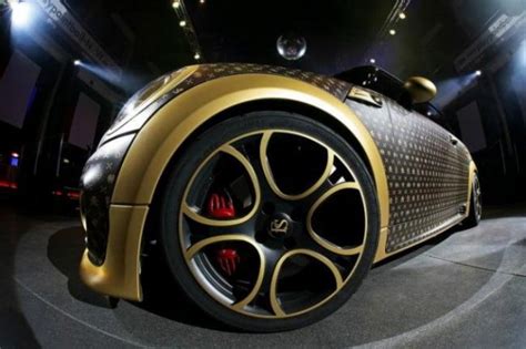 Golden Skulls For The Coolest Mini Cooper By Louis Vuitton