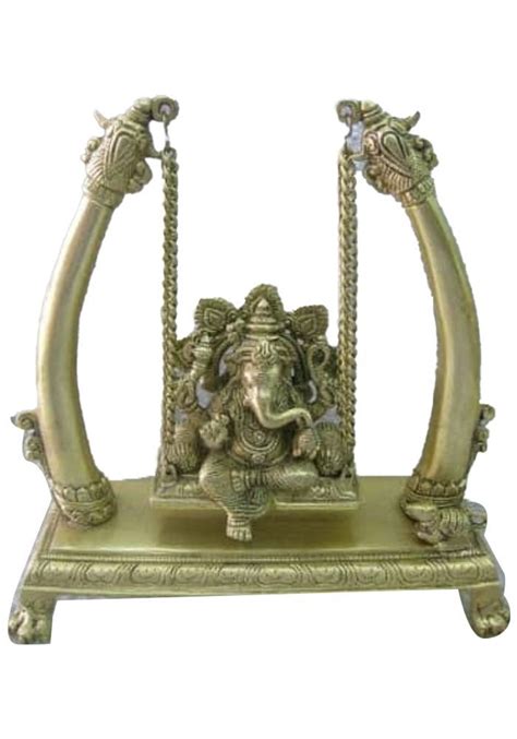 Brass Swing Ganesha Statue At Rs 6720 Brass Ganesha Statue In Mumbai