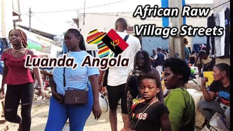 Luanda Angola Raw Streets Of Hoje Ya Henda Village Market Hd Youtube